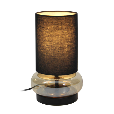 Lampa stołowa Italux TB-43648-BL-AMB Czarny, bursztynowy