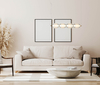 Lampa wisząca Italux Rinot PND-45372-4-WH-CL Czarny, biały, przezroczysty