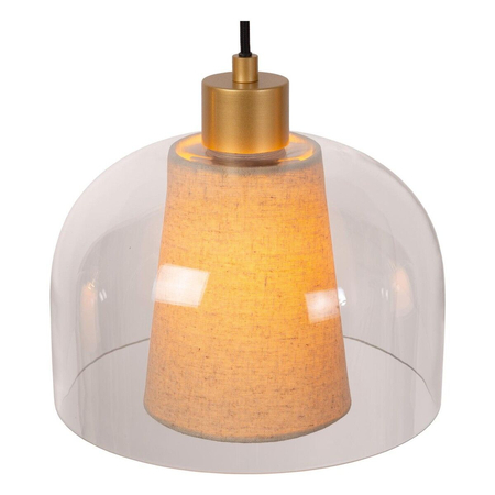 Lampa wisząca Lucide GUNHILD 30460/03/60 beżowy/złoty