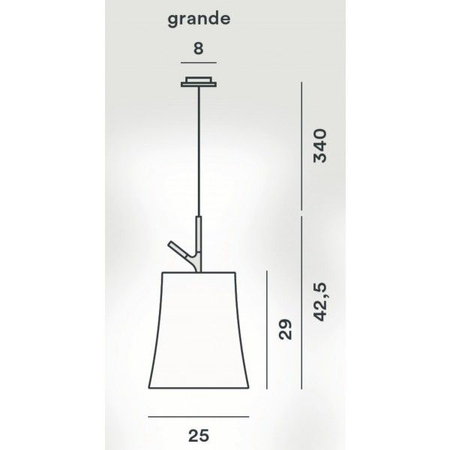 Lampa wisząca Foscarini 221017-10 Birdie grande