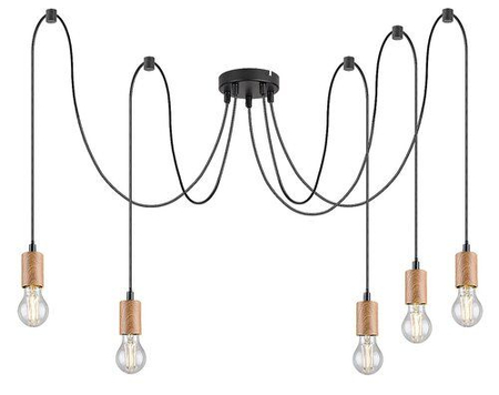 Lampa wisząca Rabalux Dollien 72075 czarny matowy