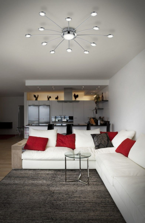 Lampa sufitowa Trio 673311306 srebrny