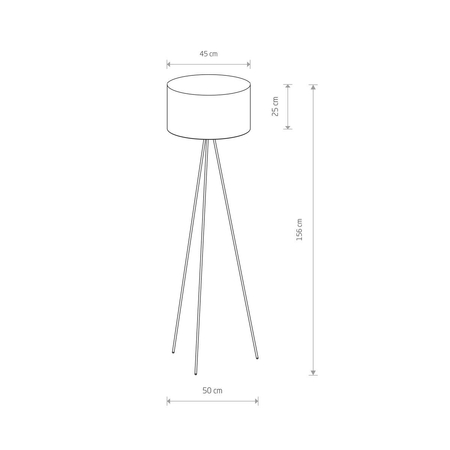 Lampa podłogowa CADILAC Nowodvorski 7992 szary