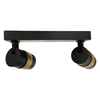 Spot Anillo 2xGU10 czarny LP-770/2W BK