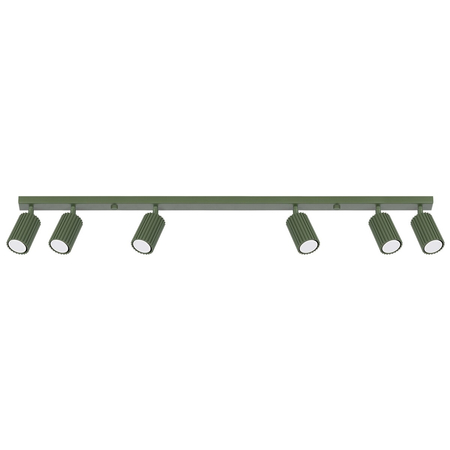 Sollux Lighting Plafon KARBON 6L zielony oliwkowy SL.1623
