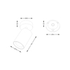 Spot Zuma Line TLS006-BK TORE LAMPA SUFITOWA CZARNA/BLACK