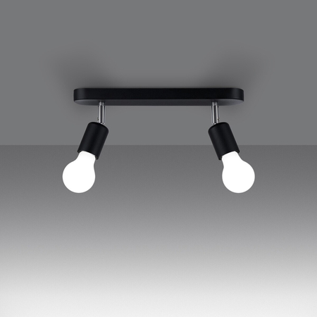 Sollux Lighting Plafon FORNES 2 czarny SL.1121