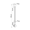 Sollux Lighting Lampa wisząca DIEGO 1 żółta SL.0578