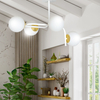 Lampa sufitowa RAGNAR 4A WHITE GOLD Emibig 1033/4A biały/złoty