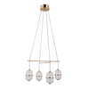 Lampa wisząca Italux Alani PND-34375-4-HBR Złoty