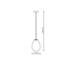 Lampa wisząca Fondi 1xE14 transparentna LP-1214/1P
