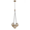 Lampa wisząca Italux Perlos PND-54456-5-HB-AMB Miodowy mosiądz