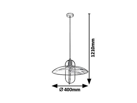 Lampa wisząca Rabalux Vida 5000 czarny