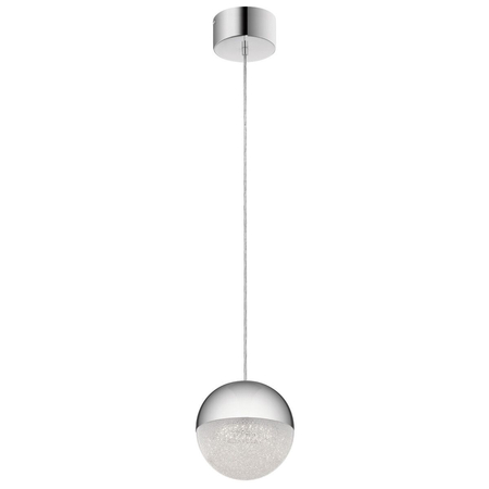 Mała lampa wisząca LED Moonlit - Polerowany chrom Quintiesse QN-MOONLIT-P-PC
