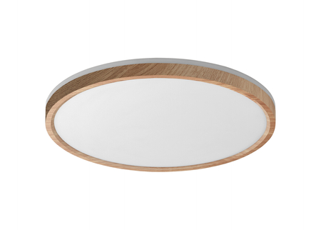 Lampa sufitowa OSONA drewniany naturalny LED 26+6W Ø32 CCT 3000-4000-5000K (przód), tył wyłącznie wyłącznie 3000K (zmienna moc)