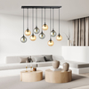 Lampa wisząca COSMO 9 BL MIX1 Emibig 714/9M1 czarny/złoty