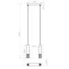 Sollux Lighting Lampa wisząca LAMI 2 biały SL.1687