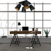 Lampa wisząca PRISM 4 BLACK / GOLD Emibig 406/4 czarny/złoty