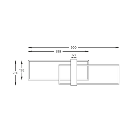 Lampa sufitowa Zuma Line C230624202 MINAR LAMPA SUFITOWA CZARNA+DREWNO/BLACK+WOOD