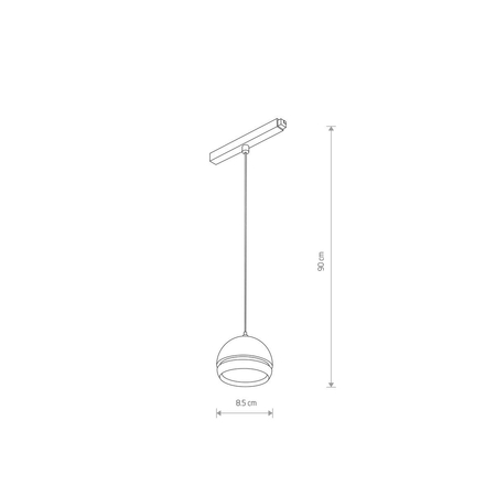 Lampa sufitowa LVM SLOT LED 8W Nowodvorski 10155 czarny