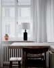 Lampa stołowa By Rydens Woody H56 cm E27 czarny/biały
