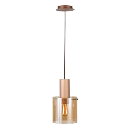 Lampa wisząca Italux Javier MD17076-1A Brąz antyczny, czarny