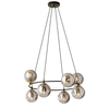 Lampa wisząca AZURA 8 Emibig 1294/8 czarny/złoty