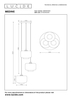 Lampa wisząca Lucide MEDINE 46413/13/61 biały/czarny