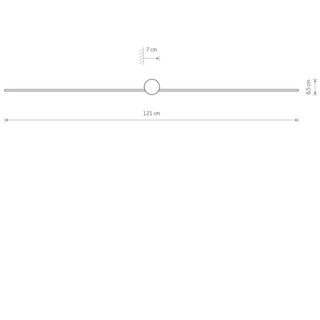 Kinkiet PIN LED L Nowodvorski 8130 czarny