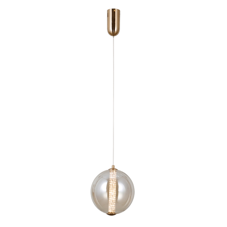 Lampa wisząca Italux PND-34359-M-HBR-AMB złoty
