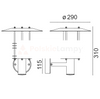 STOCKHOLM 280 BLACK E27 LED 9W