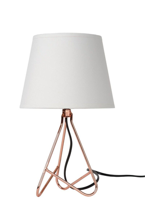 Lampa stołowa Lucide GITTA biały/miedziany 47500/81/17