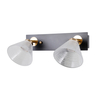 Kinkiet Italux Orella WL-34393-2-BK-HBR Czarny mat, złoty