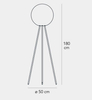 Lampa podłogowa Fontana Arte F289130150CBNE Prima Signora