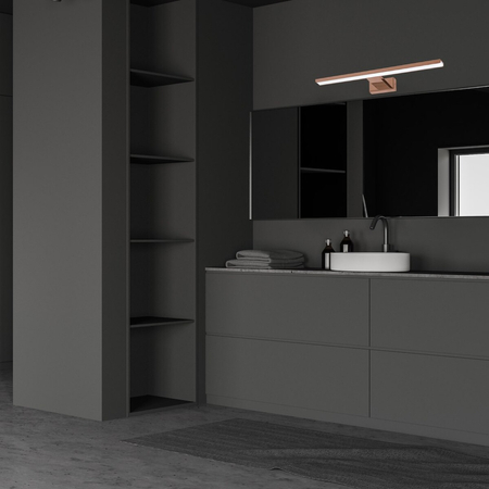 Milagro Kinkiet SHINE ROSE GOLD 60cm 13,8W LED ML7041 Miedziany