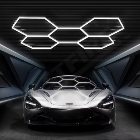 Lampa LED Hexagon Blaupunkt 230W geometryczny panel sufitowy led 4000K CRI90 w kształcie plasta miodu