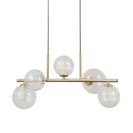 Lampa wisząca Italux Toledo PND-40717-5-HBR Złoty