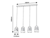 Lampa wisząca Rabalux Zenaida 3544 czarny matowy