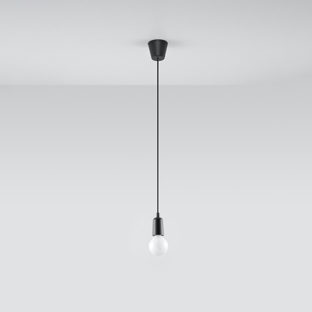 Sollux Lighting Lampa wisząca DIEGO 1 czarna SL.0572