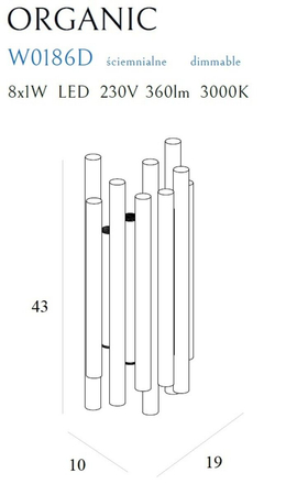 Kinkiet Maxlight W0186D chrom