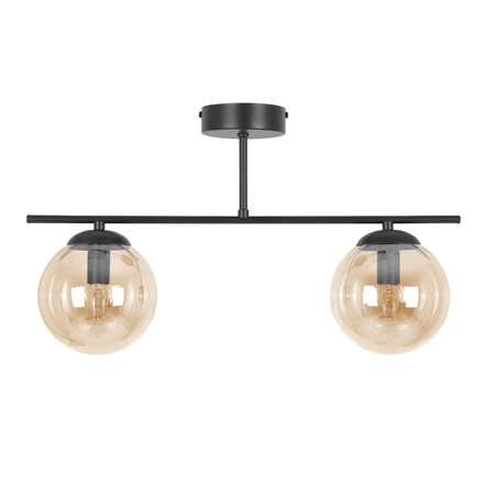 Lampa sufitowa Kaja DELTA K-5163 czarny, bursztynowy