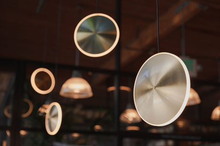 Lampa wisząca Graypants GP-284-a LED Chrona Dish6v brass