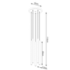 Sollux Lighting Lampa wisząca PEKKA 1 biała/naturalne drewno SL.1390