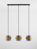 Lampa wisząca Luces Exclusivas VIEJA czarny/złoty LE42625