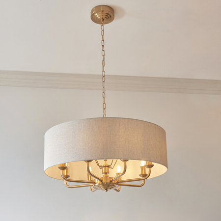 Lampa wisząca Endon Lighting Highclere 110727 mosiądz