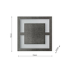 Eko-Light Oprawa schodowa QUADRO Barwa Ciepła 3000K EKS0927 BIAŁY / SREBRNY