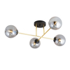 Lampa sufitowa MAGNUM 4 Emibig 1269/4 biały/czarny