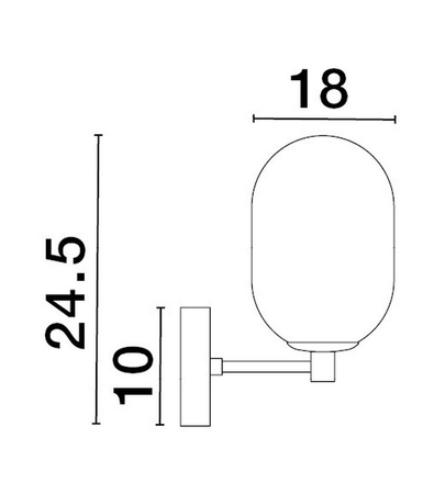 Kinkiet Luces Exclusivas BADESI - złoty LE43352