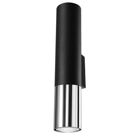 Sollux Lighting Kinkiet LOOPEZ czarny/chrom SL.0938