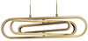Lampa wisząca Luces Exclusivas HOYO LE41399 złoty